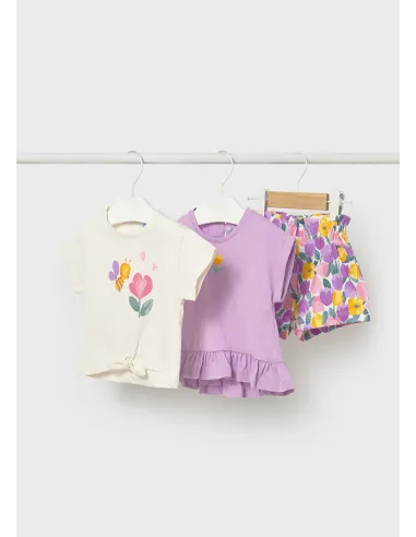 Conj. short 3 piezas - Lilac     