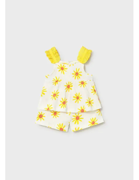 Conj. short punto bambula - Mimosa    