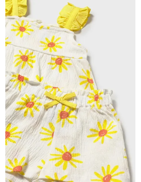 Conj. short punto bambula - Mimosa    