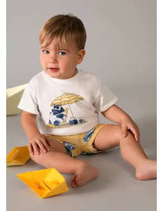 Conj. baño camiseta - Peach     