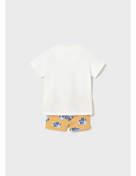 Conj. baño camiseta - Peach     