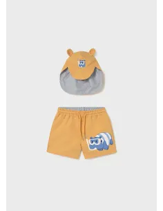 Conj. bañador-gorro orejas - Peach     