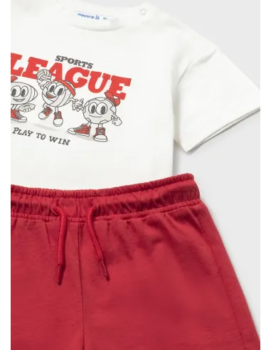 Conj. punto 3 piezas print - Tomate    