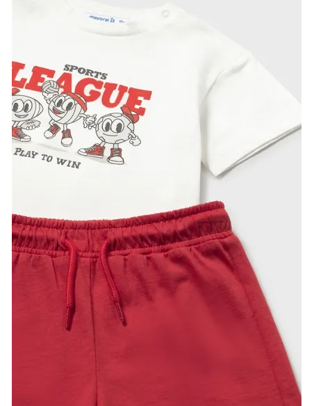 Conj. punto 3 piezas print - Tomate    