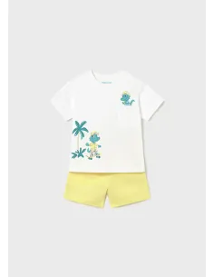 Conj. punto bermuda flame - Lemon     