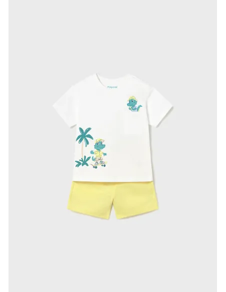 Conj. punto bermuda flame - Lemon     