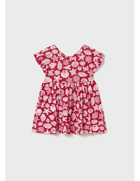 Vestido punto granito - Rojo      