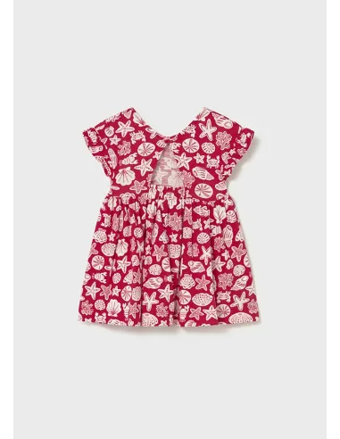 Vestido punto granito - Rojo      