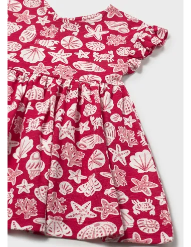 Vestido punto granito - Rojo      