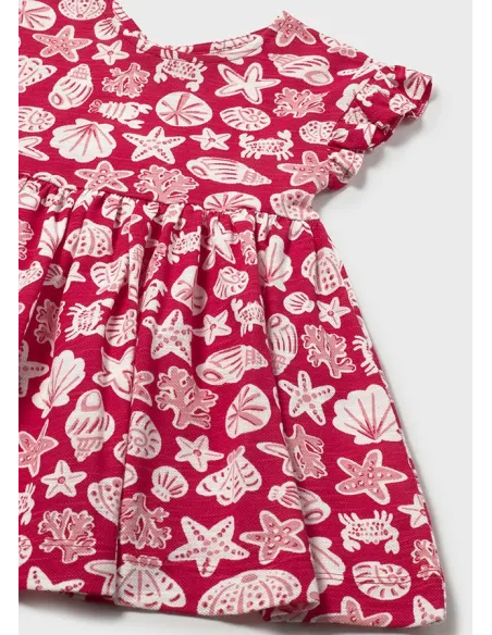 Vestido punto granito - Rojo      