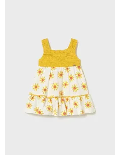 Vestido combinado guipur - Mimosa    