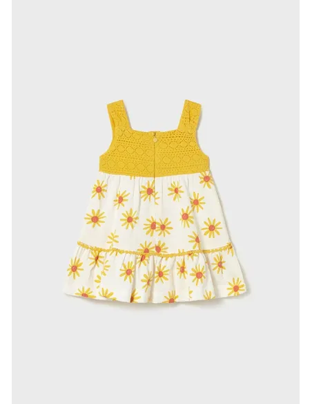 Vestido combinado guipur - Mimosa    