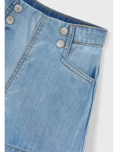 Bermuda denim fluida - Claro     