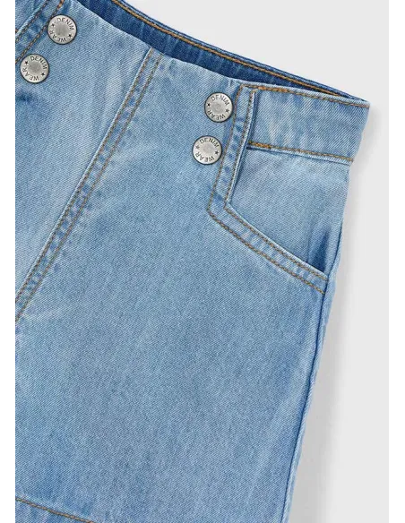 Bermuda denim fluida - Claro     