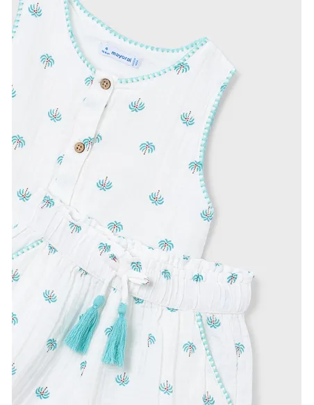 Conj. pantalon corto estampad - Crudo     