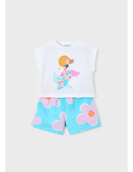 Conj. short felpa flame - Lilac     