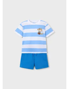 Conj. punto "good vibes" - Celeste   