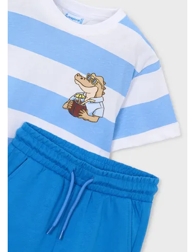 Conj. punto "good vibes" - Celeste   