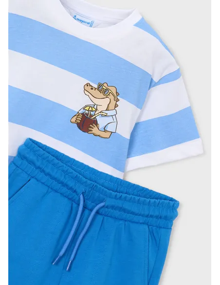 Conj. punto "good vibes" - Celeste   