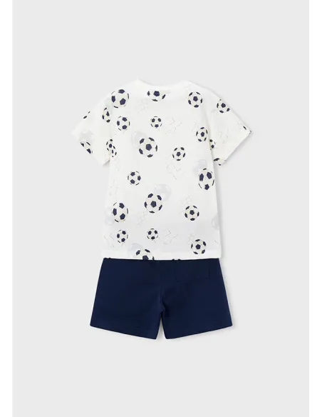 Conj. punto estampado - Marino    