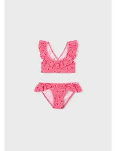 Bikini estructura estampado - Geranio   