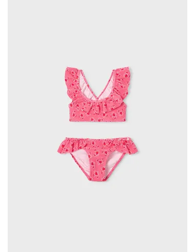 Bikini estructura estampado - Geranio   