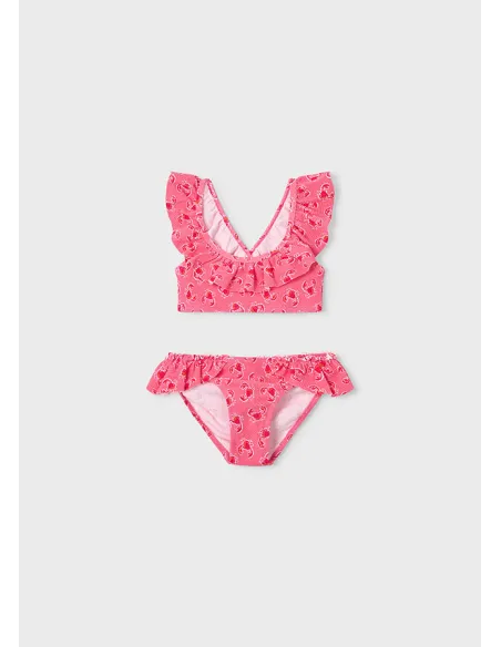 Bikini estructura estampado - Geranio   