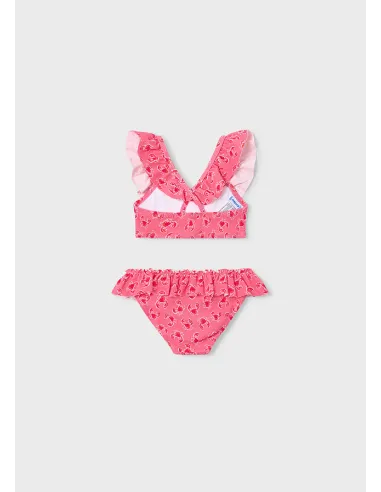 Bikini estructura estampado - Geranio   
