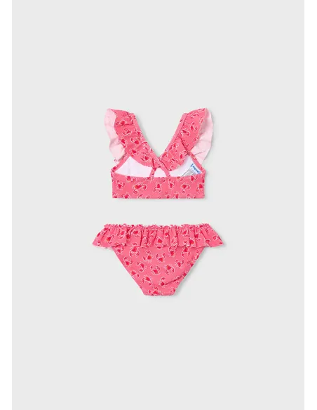 Bikini estructura estampado - Geranio   