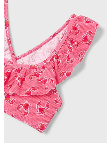 Bikini estructura estampado - Geranio   