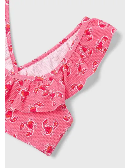 Bikini estructura estampado - Geranio   