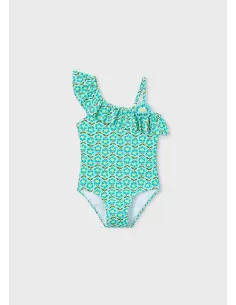 Bañador niña asimetrico - Oceano    