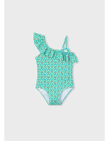 Bañador niña asimetrico - Oceano    