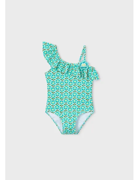 Bañador niña asimetrico - Oceano    
