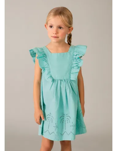 Vestido seersucker perforado - Oasis     