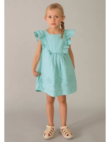 Vestido seersucker perforado - Oasis     