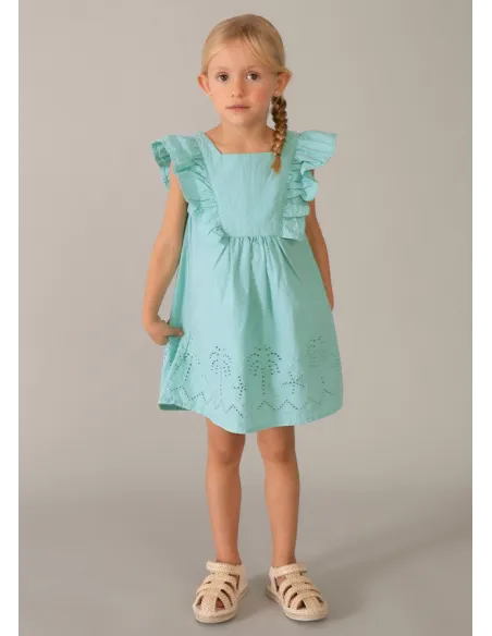 Vestido seersucker perforado - Oasis     