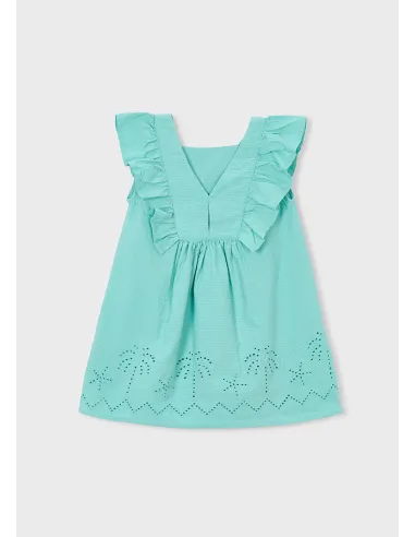 Vestido seersucker perforado - Oasis     