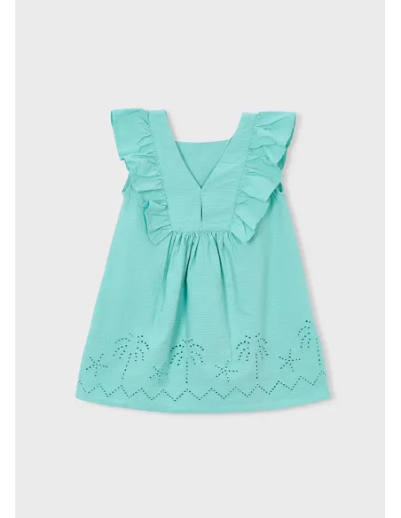 Vestido seersucker perforado - Oasis     