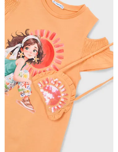 Vestido cut out bolso - Calabaza  