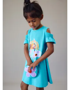 Vestido cut out bolso - Caribe    