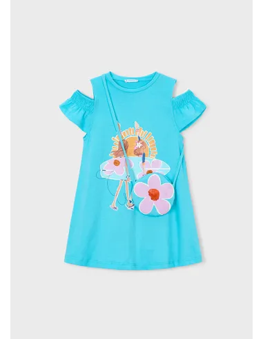 Vestido cut out bolso - Caribe    