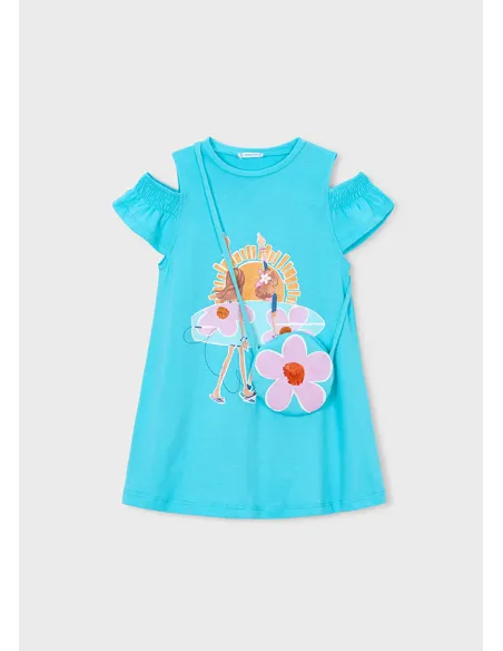 Vestido cut out bolso - Caribe    