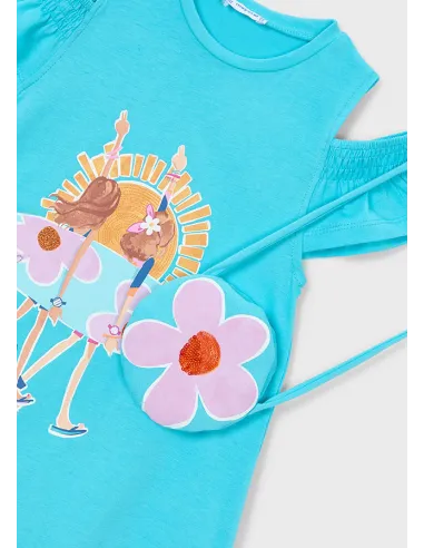 Vestido cut out bolso - Caribe    