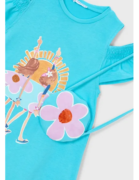 Vestido cut out bolso - Caribe    