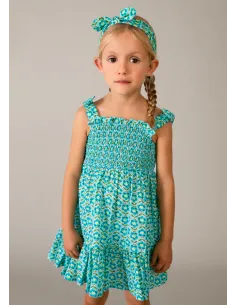 Vestido estampado banda - Oceano    