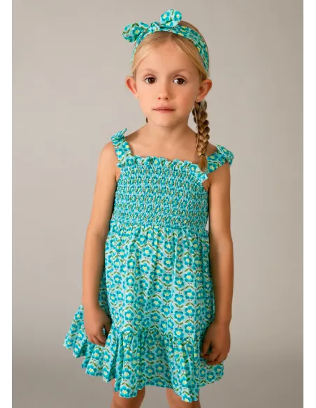 Vestido estampado banda - Oceano    