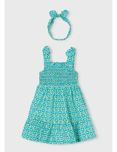 Vestido estampado banda - Oceano    