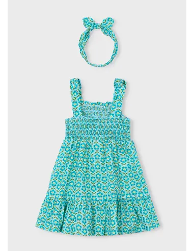 Vestido estampado banda - Oceano    