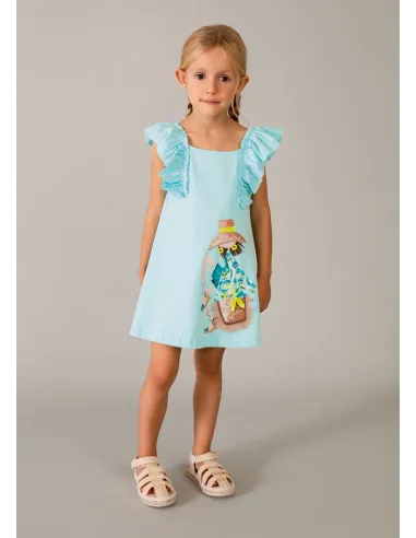 Vestido punto volantes - Oceano    